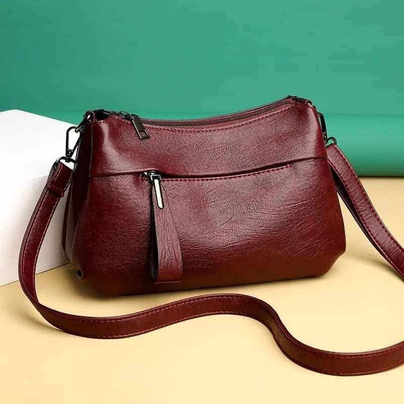 Solid Color Ladies Vintage Casual Shoulder Bag